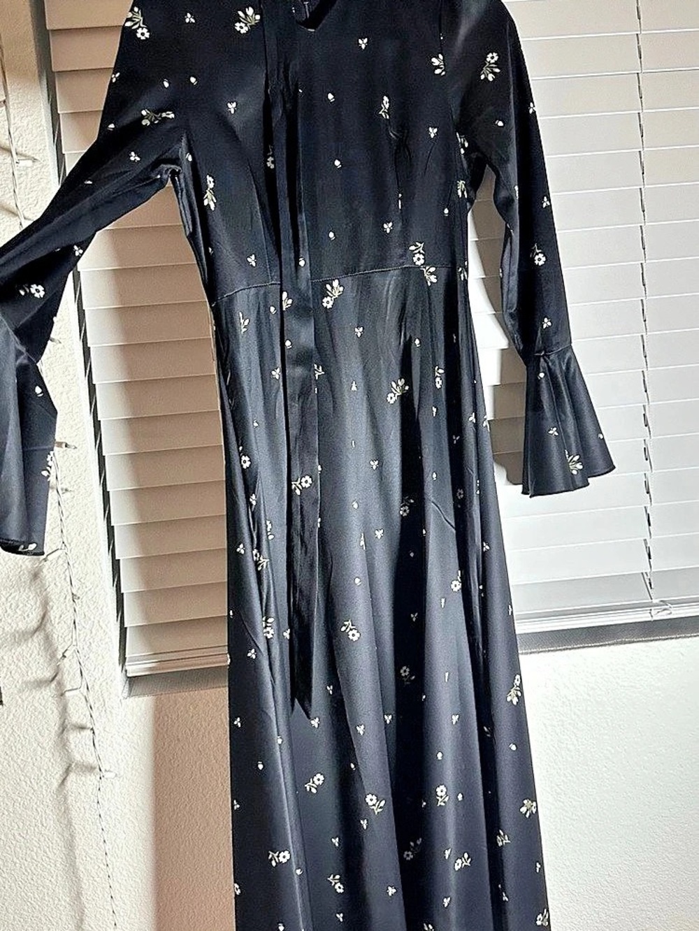 Floral Maxi Dress in Black Like New